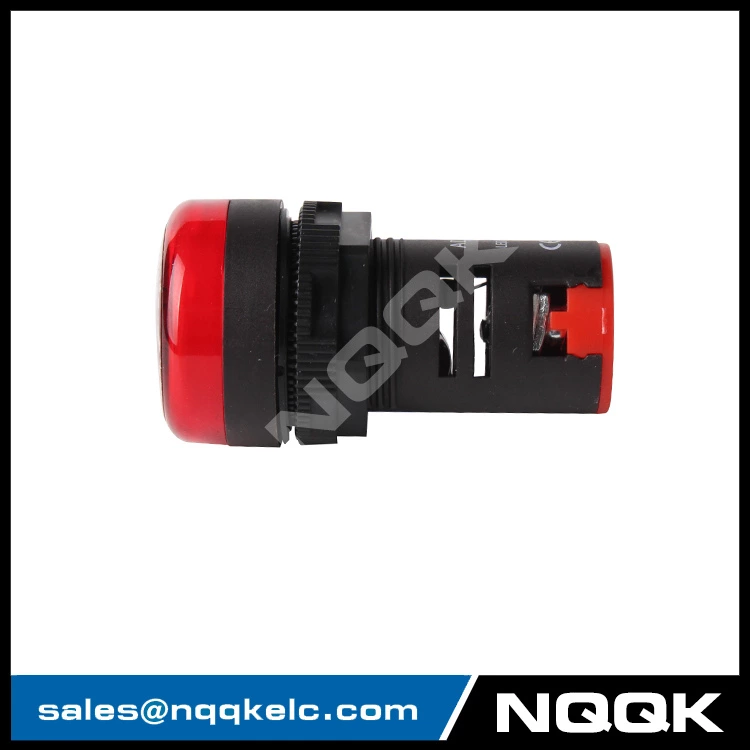 AD16-22W/N 22mm 220V AC DC White Green Red Yellow Blue Connect Ground Indicator