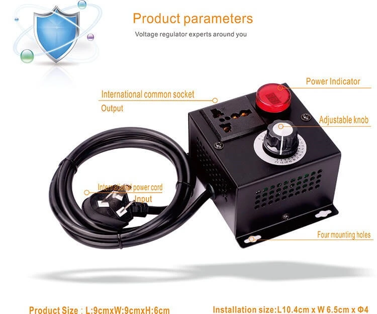 4000W SCR Module Dimming Speed Temperature Electronic Voltage Regulator