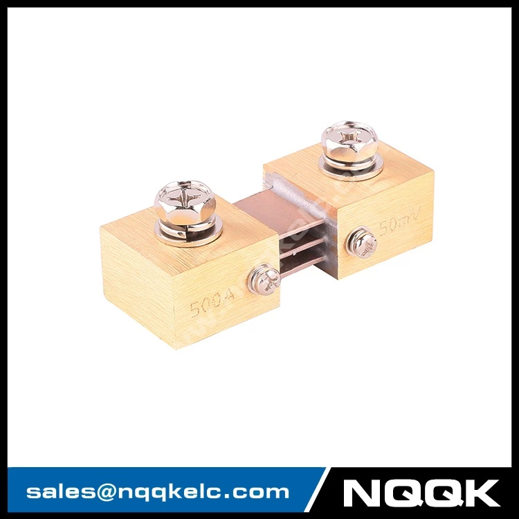 yueqing factory 500A 50mV DC current Manganin shunt resistor for Voltmeter Ammeter