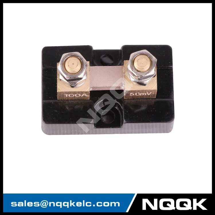 USA type 100A 50mV DC current Manganin shunt resistor with base