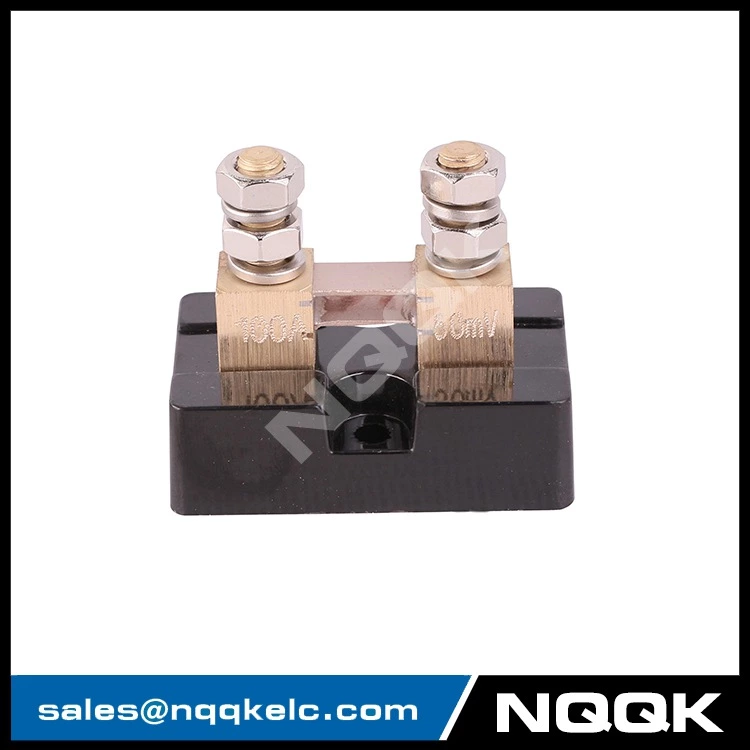 USA type 100A 50mV DC current Manganin shunt resistor with base
