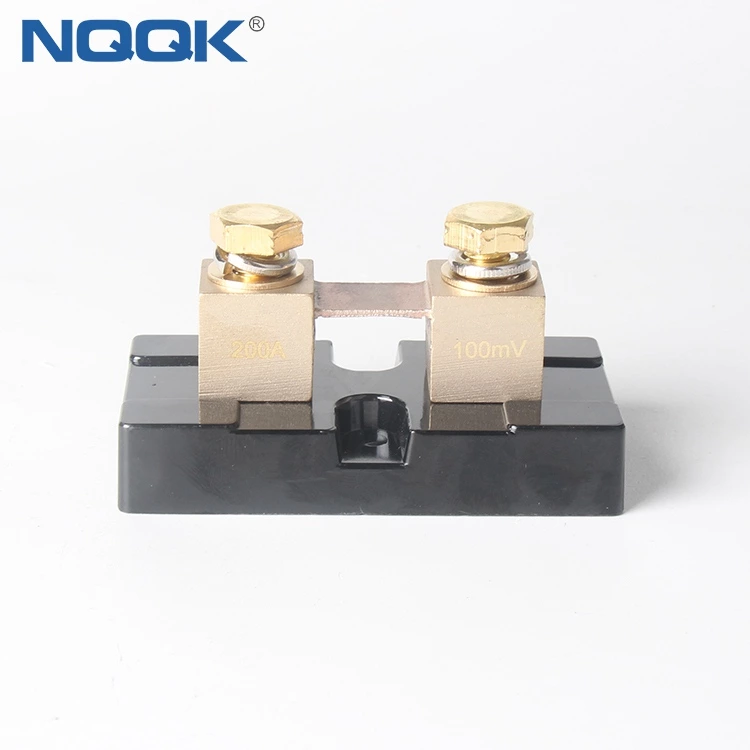USA Type 200A 100mV DC Brass Electric Current Shunt Resistors for Ampere Panel Meter