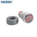 22mm 100A AC Red Yellow Blue Green White Single Phase LED Indicator Digital Current Ammeter Meter