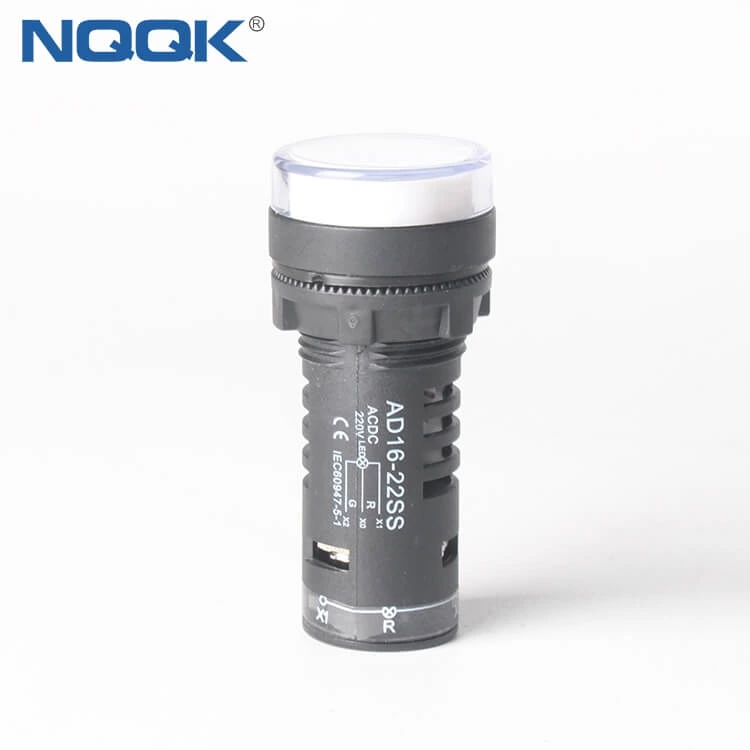 AD16-22SS 22mm 220V AC DC White Red Green Double Color Indicator Lamp Light