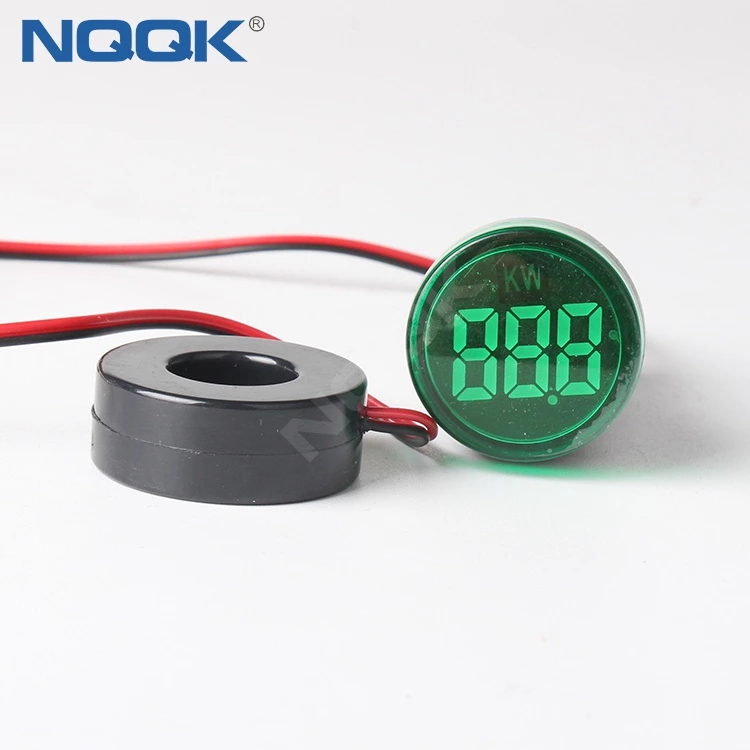 22mm 220VAC 26KW 380VAC 45KW Red Green LED Digital Indicator Lamp Power Meter