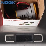 22mm Yellow Square LED Indicator Digital Voltmeter Ammeter Hz Frequency Multifunction Meter