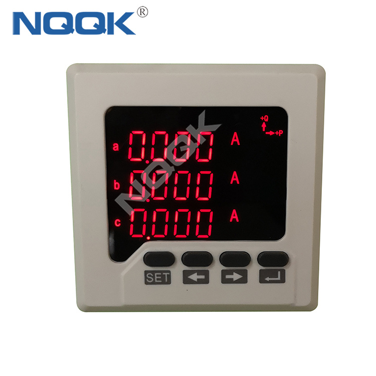 AC 200V 0.5 Class 5A 3 three phase digital ammeter current meter