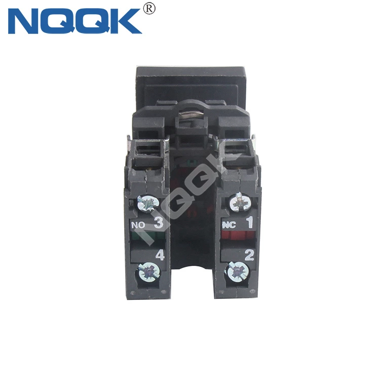 Even Button Spring Short Handle Stay Put Push Button Return Switch with Symbol Logo