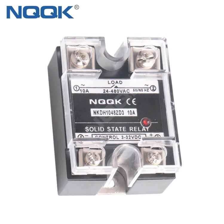 AC/AC 10-120A Single Phase AC SSR Solid State Relay with LED Indicator