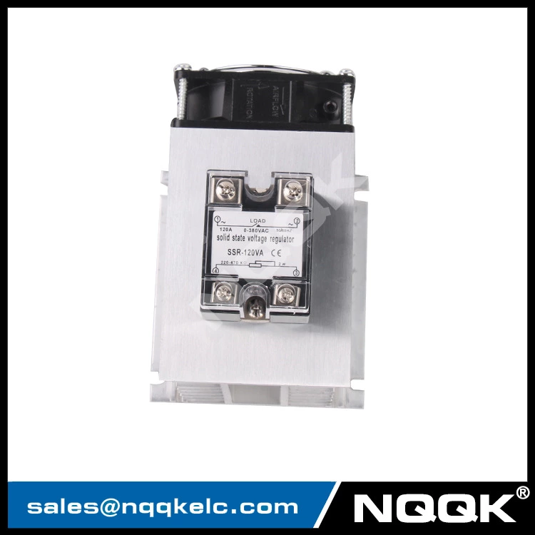 SSR-120VA 120A 380V 2W solid state relay voltage regulator with fan heat sink