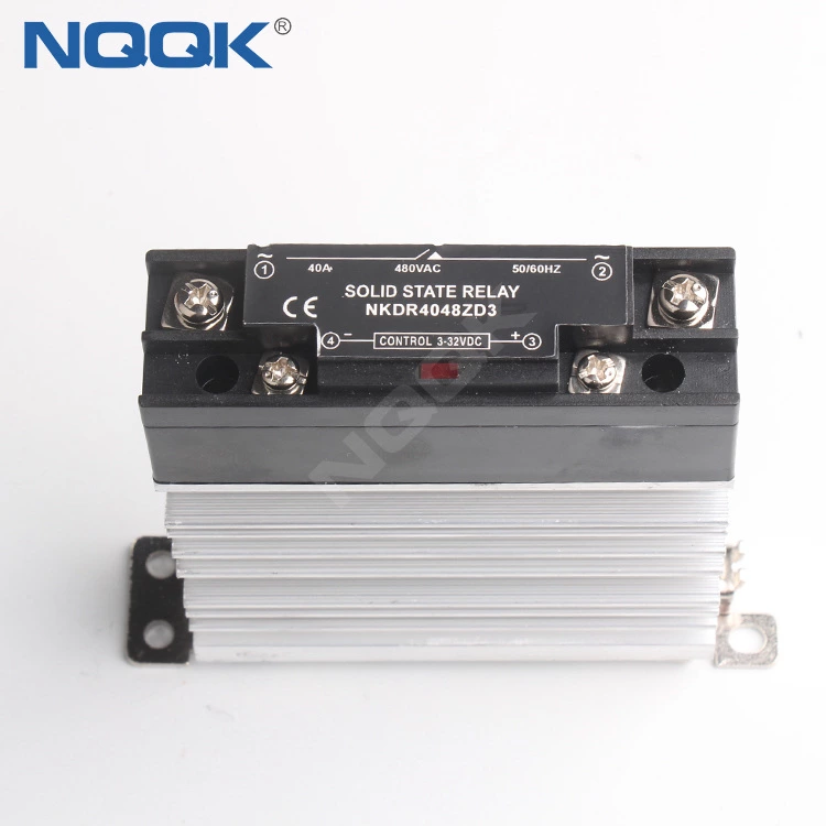 Slim size 10A 15A 25A 40A Zero cross or random turn on SSR Solid State Relay with heat sink