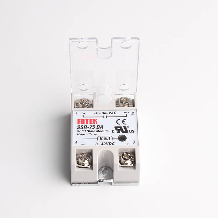 SSR-75DA 75A DC/AC Single Phase Direct Current SSR Solid State Relay
