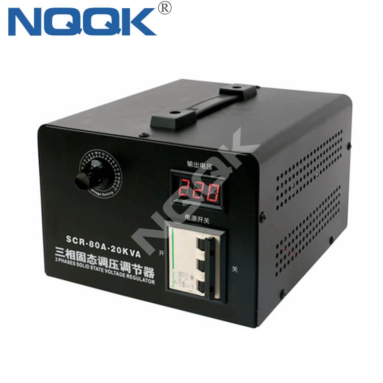 SSR-80A AC380V 80A 20KW 3 Three Phase SCR Solid State Voltage Thyristor Regulator