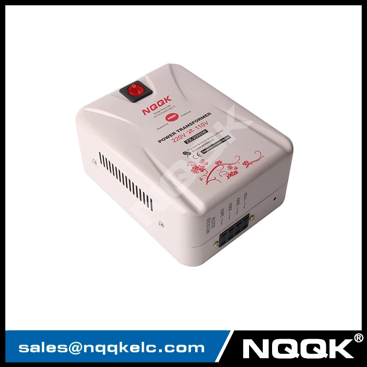 Input 110VAC -240VAC Output 110V or 220V 2000W power transformer for 110V to 220V
