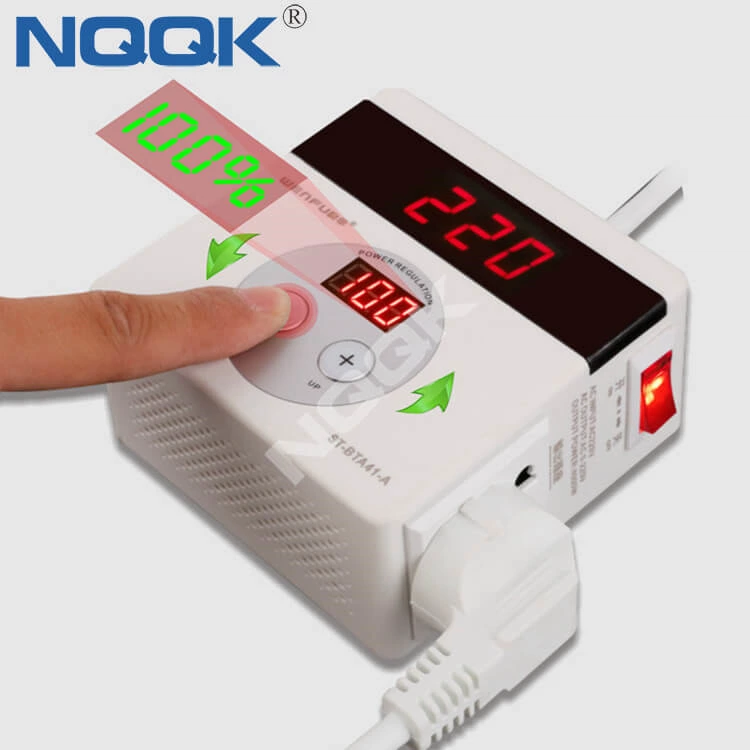 4000W PC PP Material Single Phase Electronic Digital Display SCR Voltage Regulator