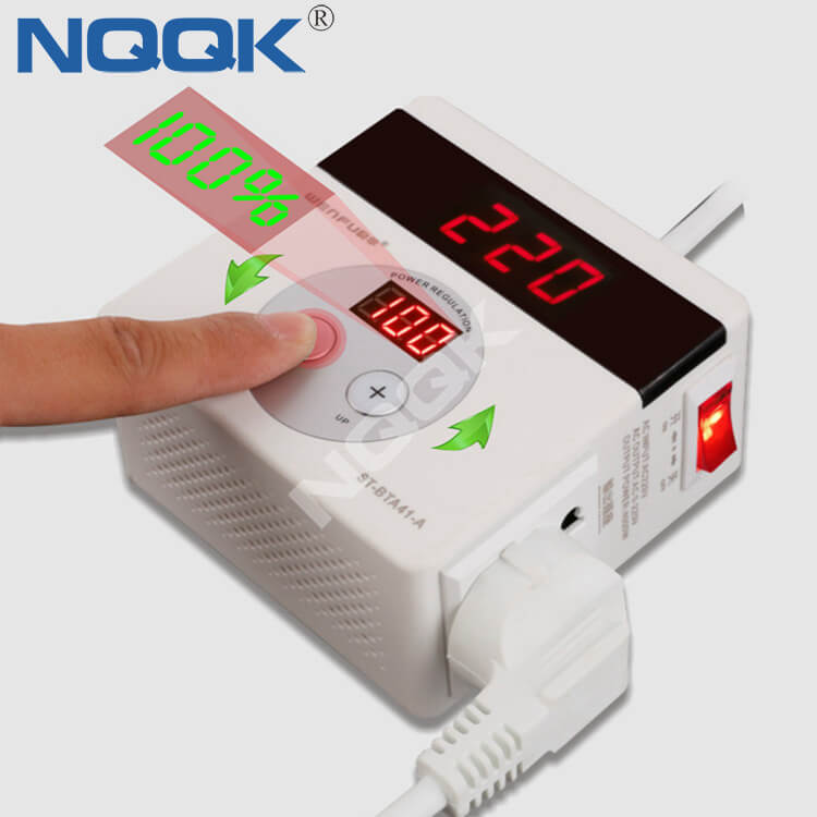 4000W PC PP Material Single Phase Electronic Digital Display SCR Voltage Regulator