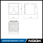CSL028 150W , 250W , 400W Small Compact Semiconductor Clip Or Screw Fixing Fan Heater