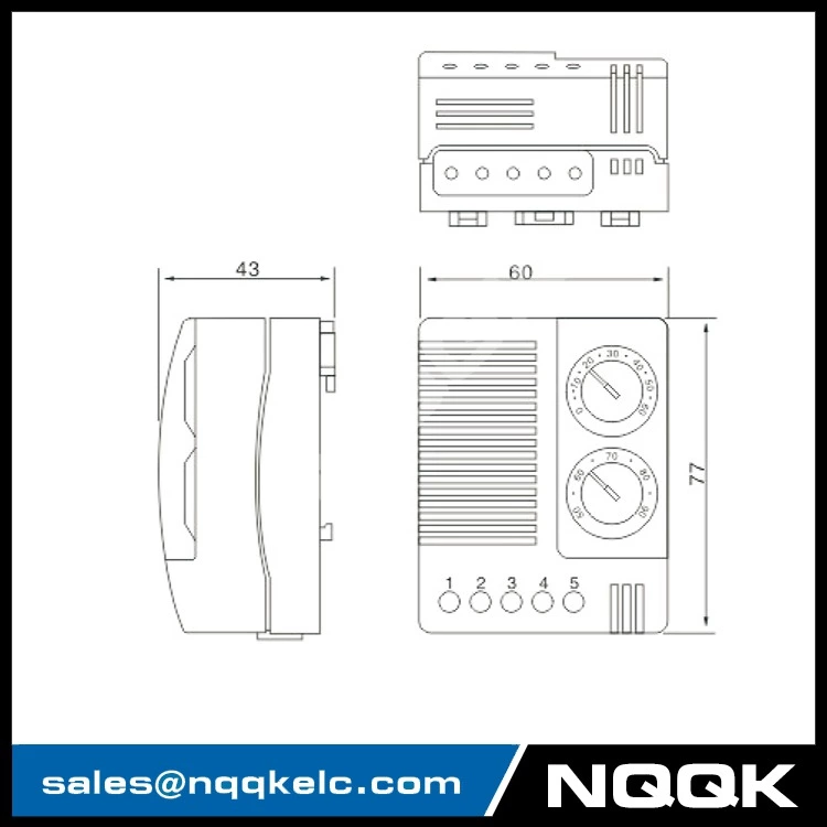 ETF012 Temperature and humidity adjustable Electronic Thermostat