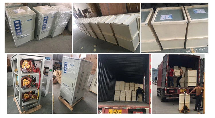 SVC/TND 7.5KW -60KW 20ft container voltage regulators stabilizers sent United Arab Emirates