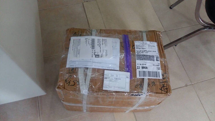 Thailand client received NQQK heavy duty connector show his sample goods