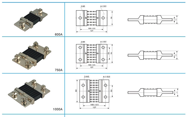 600A 150mV DC current shunt resistor for Voltmeter Ammeter