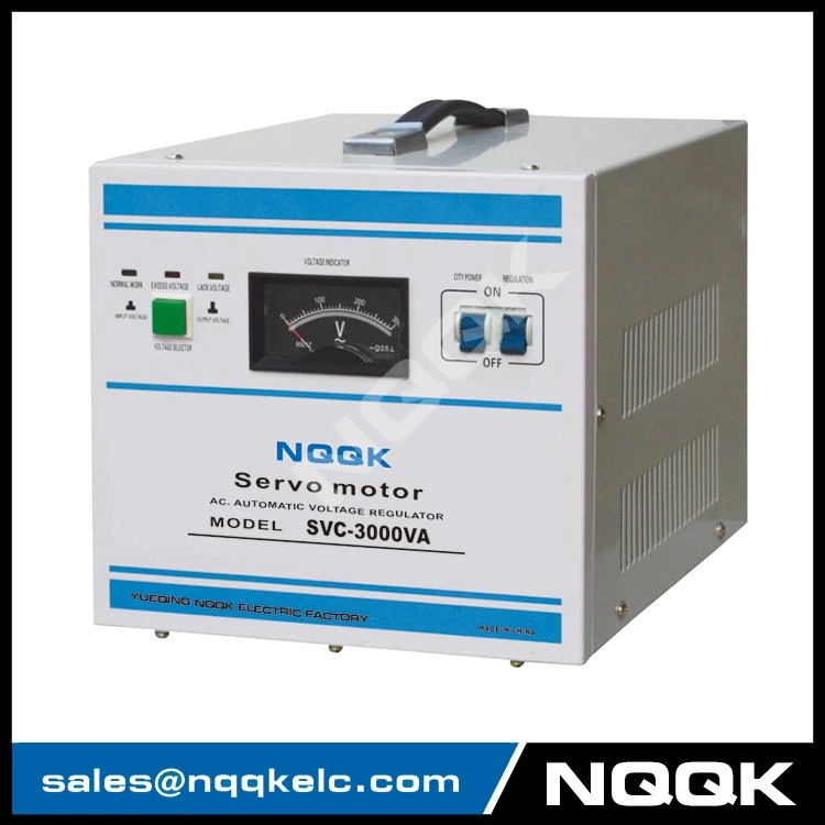 SVC 3KVA Servo Type 1Phase Series Voltage Regulator Voltage Stabilizer