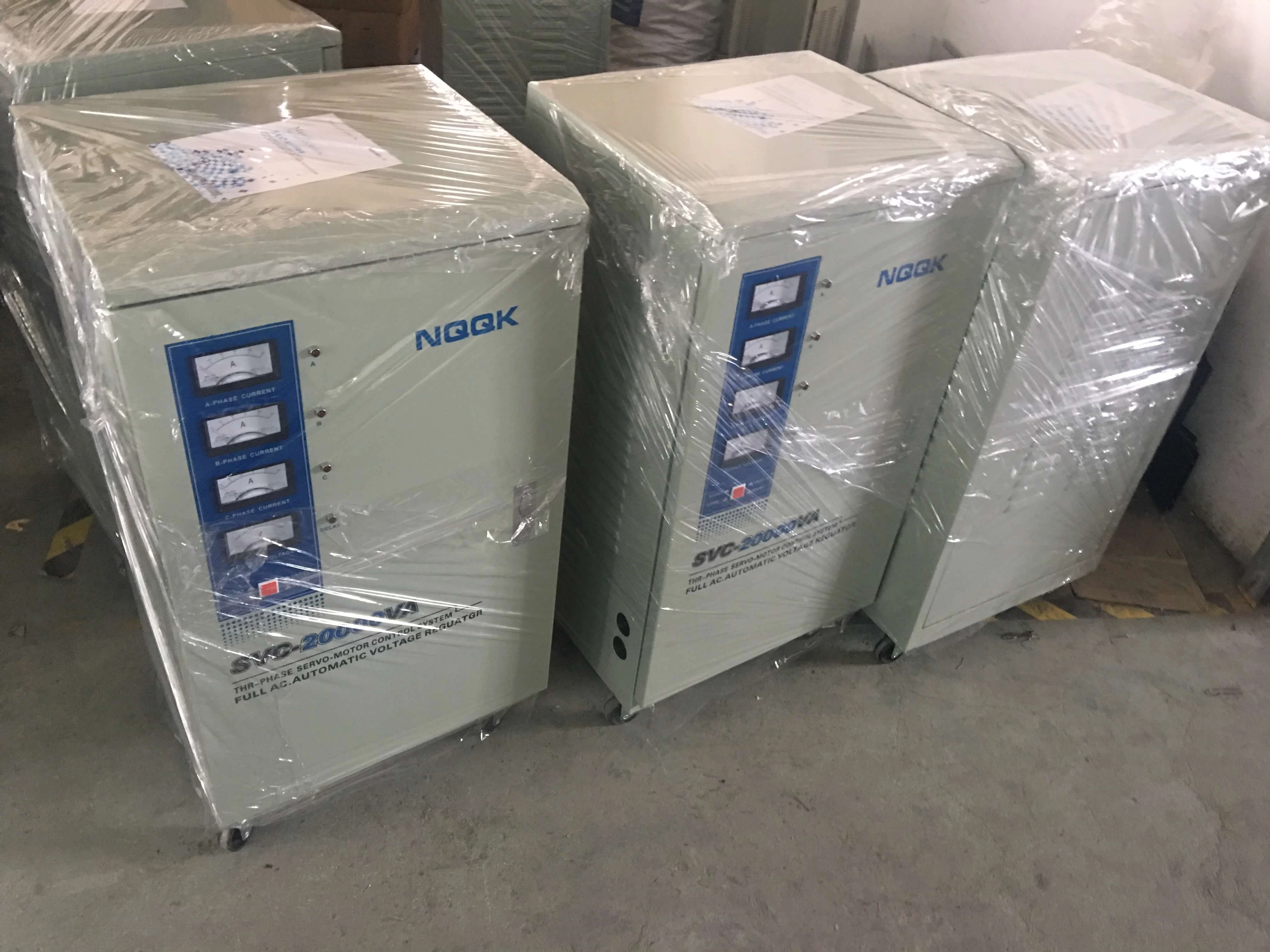 SVC/TND 7.5KW -60KW 20ft container voltage regulators stabilizers sent United Arab Emirates