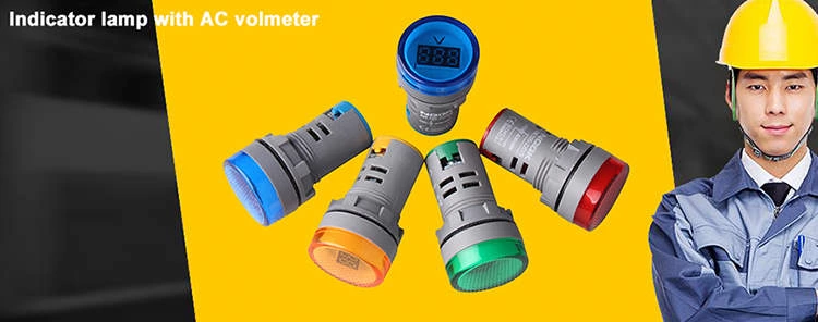 22mm Red Mini Led Indicator Lamp Digital Voltmeter