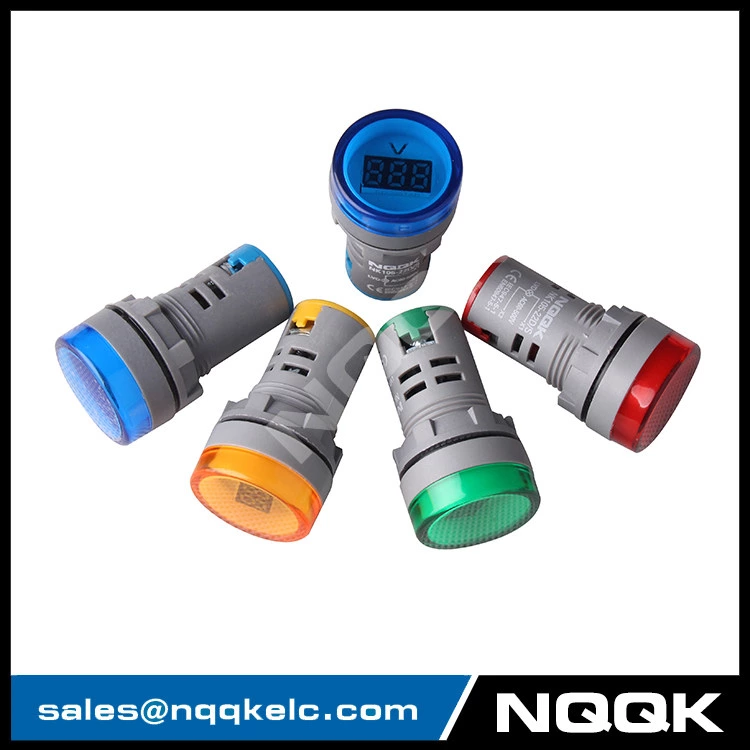 22mm Red Mini Led Indicator Lamp Digital Voltmeter