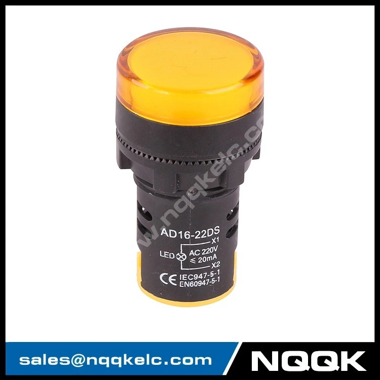 AD16-22DS 22mm Mounting Dia. Panel led pilot Indicator Lights lamp