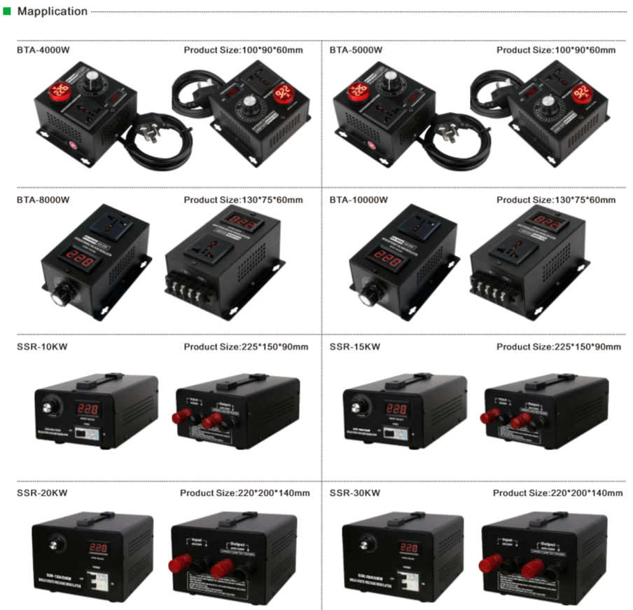 10000W SCR Module Dimming Speed Temperature Electronic Voltage Regulator with Spin Button