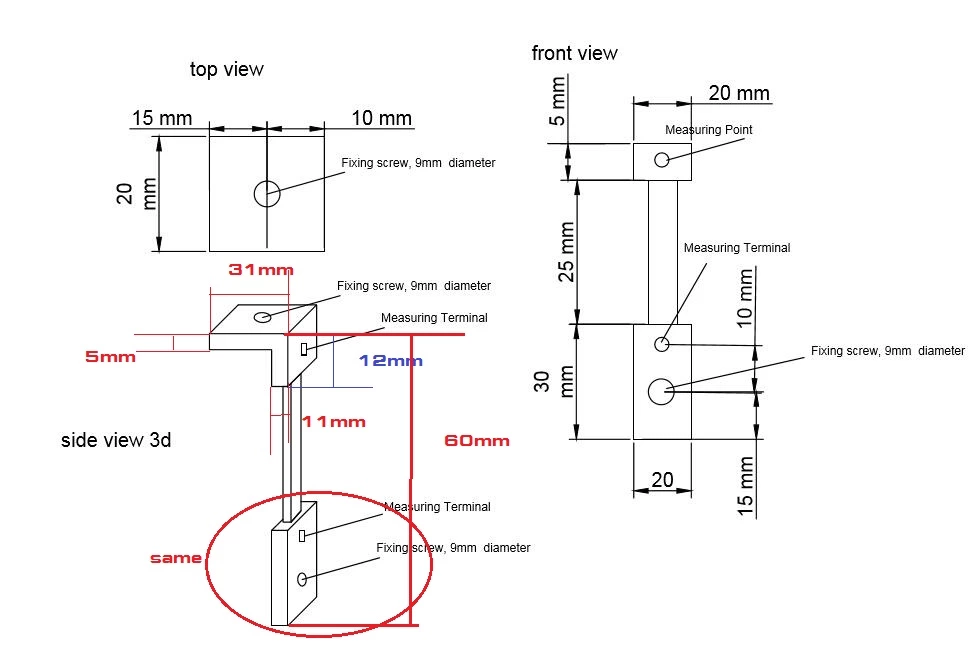FL RS custom made 150A 100mV Russia type DC current Manganin shunt resistor for Welding machine