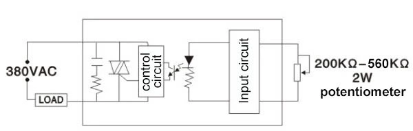 2W 380VAC 40A Solid State Relay SSR Voltage Regulator