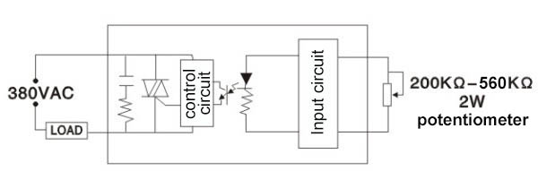2W 380VAC 40A Solid State Relay SSR Voltage Regulator