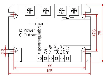 Single phase intelligent AC voltage regulation module SSR Solid State Relay