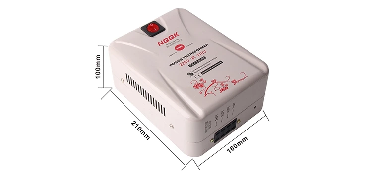 Input 110VAC -240VAC Output 110V or 220V 2000W power transformer for 110V to 220V
