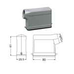 H10A Hood Housing industrial heavy duty rectangle connector