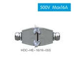 HDC HE 16/4 500V Max 16A Industrial rectangular plug socket heavy duty connector