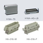HA series 16 Poles of connector heavy duty power connector (with 1 levers)