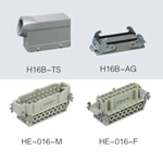 HE series 16 Poles of connector heavy duty power connector (With 1 levers)