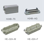 HE series 24 Poles of connector heavy duty power connector (With 2 levers)