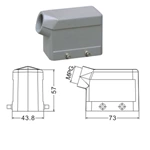 H10B Hood Housing industrial heavy duty rectangle connector