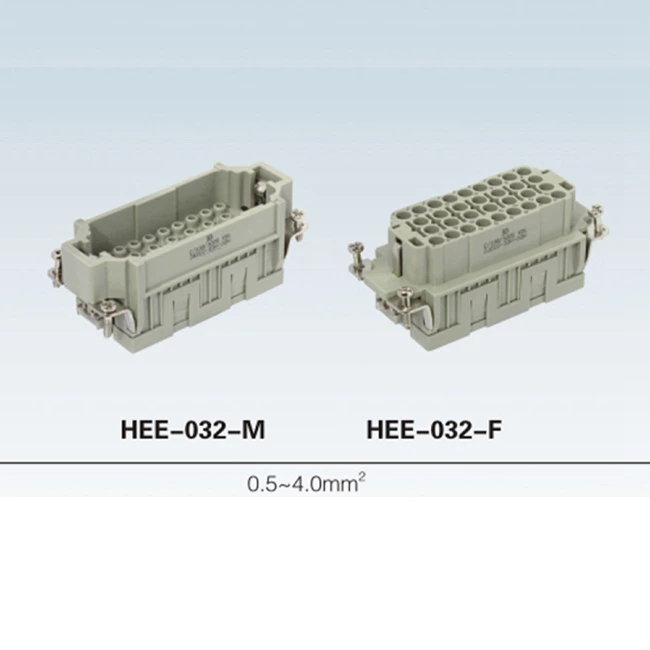 HDD 24 ~216 pin Insert Series rectangular plug socket heavy duty connector