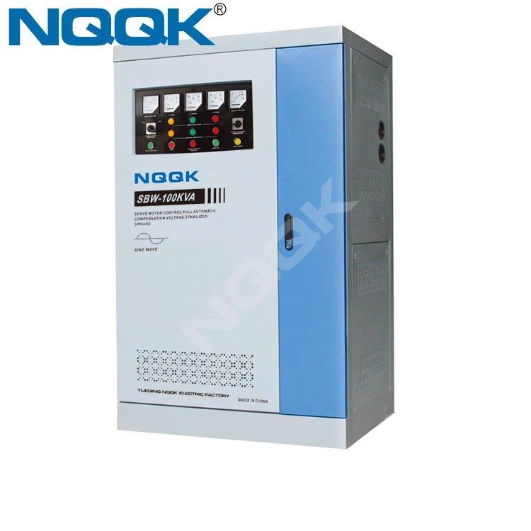 SBW 80kva 100kav 120kva Full-Automatic Compensated 3Phase Series voltage stabilizer voltage regulator
