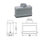 H10A Hood Housing industrial heavy duty rectangle connector
