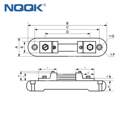 External Shunt FL-2 100A 50A 30A 20A 10A /75mV Current Meter Shunt Resistor For Digital Ammeter Amp Voltmeter Wattmeter Meter (100A 75mV