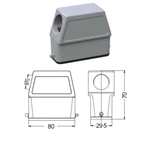 H10A Hood Housing industrial heavy duty rectangle connector