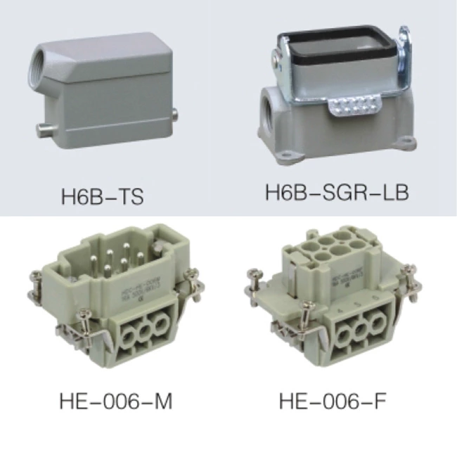 HDC-HE-006 6 Pin Poles heavy duty connector
