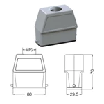 H10A Hood Housing industrial heavy duty rectangle connector