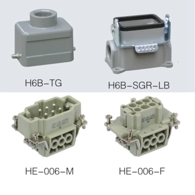 HDC-HE-006 6 Pin Poles heavy duty connector